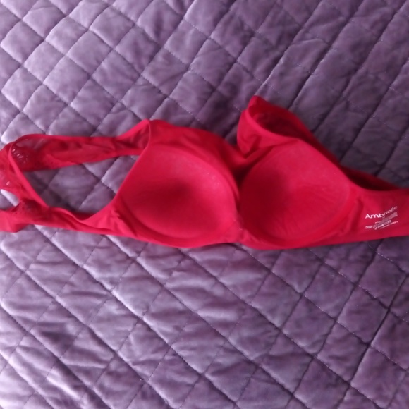 Red high neck mesh bralette 💖 - Picture 3 of 5